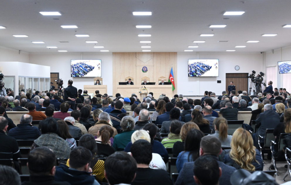 Trial of persons charged with numerous crimes against the Azerbaijani people continues