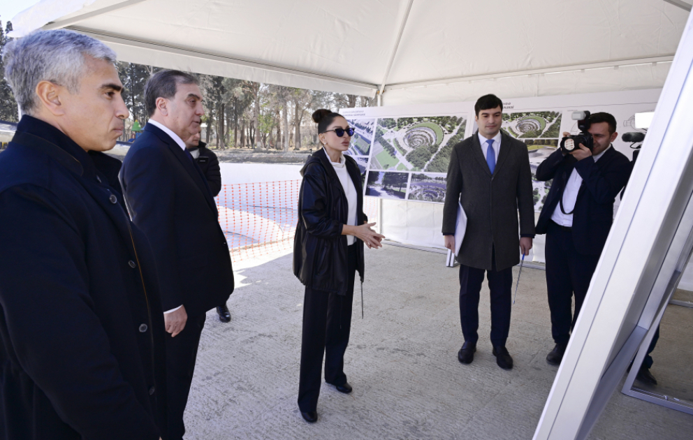 First Vice-President Mehriban Aliyeva reviewed Ganja Memorial Complex project