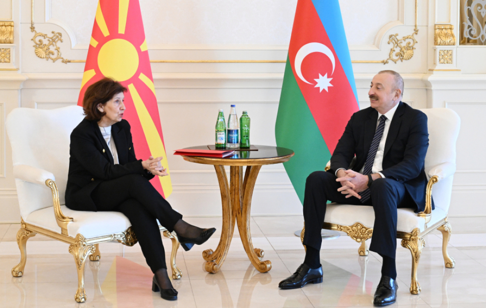 President of Azerbaijan Ilham Aliyev held one-on-one meeting with President of North Macedonia