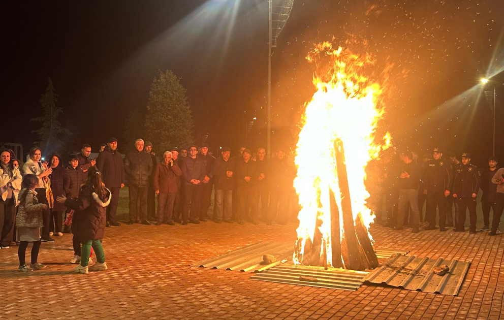 İşğaldan azad olunan Həsənriz  kəndində Yel çərşənbəsi qeyd edilib.
