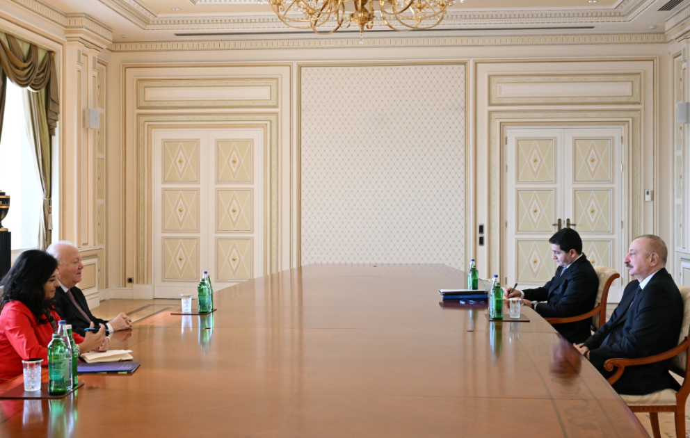 Le président azerbaïdjanais reçoit le Haut-Représentant de l’ONU pour l’Alliance des civilisations