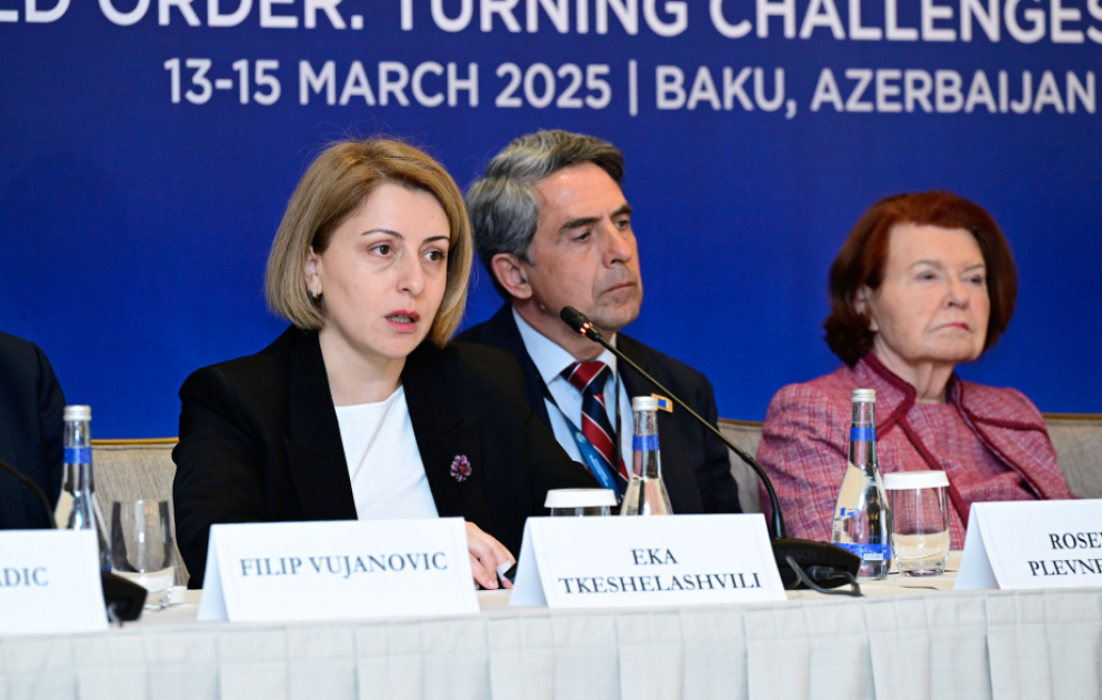 Eka Tkeşelaşvili: Azərbaycan üzərinə cəsarətli öhdəlik götürərək COP29 tədbirinə ev sahibliyi edib