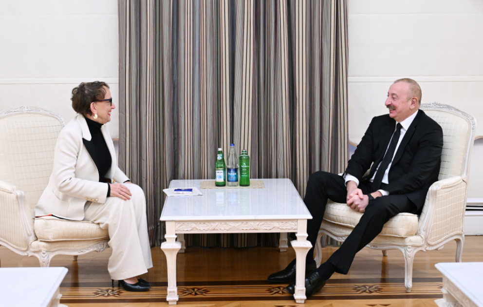 Präsident Ilham Aliyev empfängt Generalsekretärin der Konferenz der Vereinten Nationen für Handel und Entwicklung