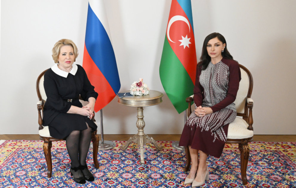 Azerbaijan’s First Vice-President Mehriban Aliyeva met with Chairwoman of Russia’s Federation Council