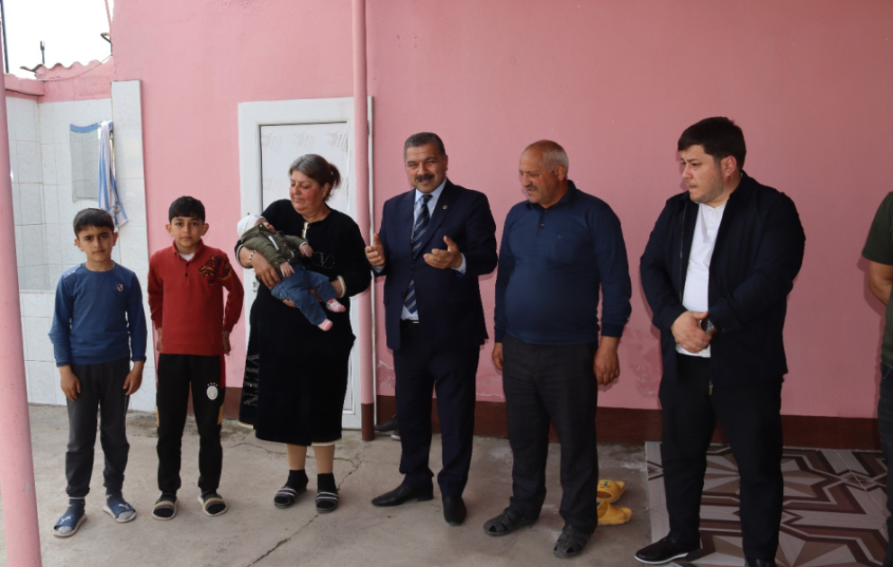 İmişlidə şəhid ailələri ziyarət olunub