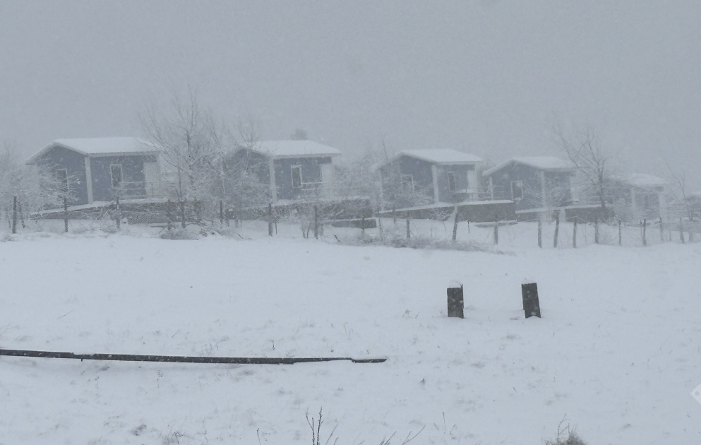 Şamaxıya qar yağıb, temperatur 15-20 dərəcə aşağı düşüb