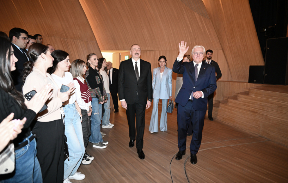 Presidents of Azerbaijan and Germany attended concert at Heydar Aliyev Center
