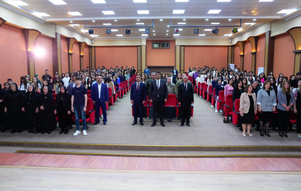 Şəhidlərin izində: Apreldən Zəfərə - Naxçıvan Dövlət Universitetində tədbir