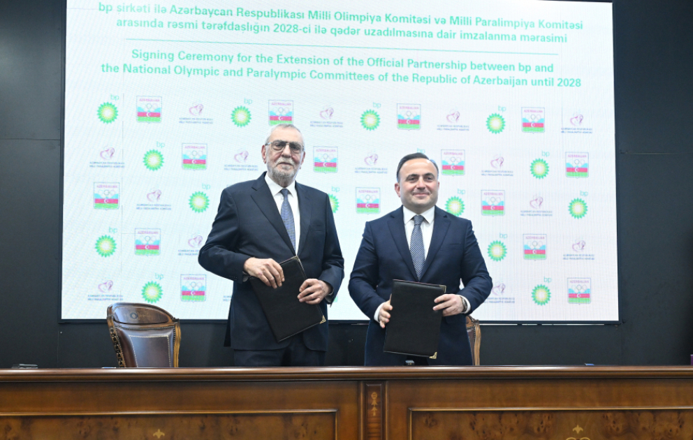 bp şirkəti ilə Milli Olimpiya və Paralimpiya komitələri arasında tərəfdaşlıq sazişinin müddəti uzadılıb