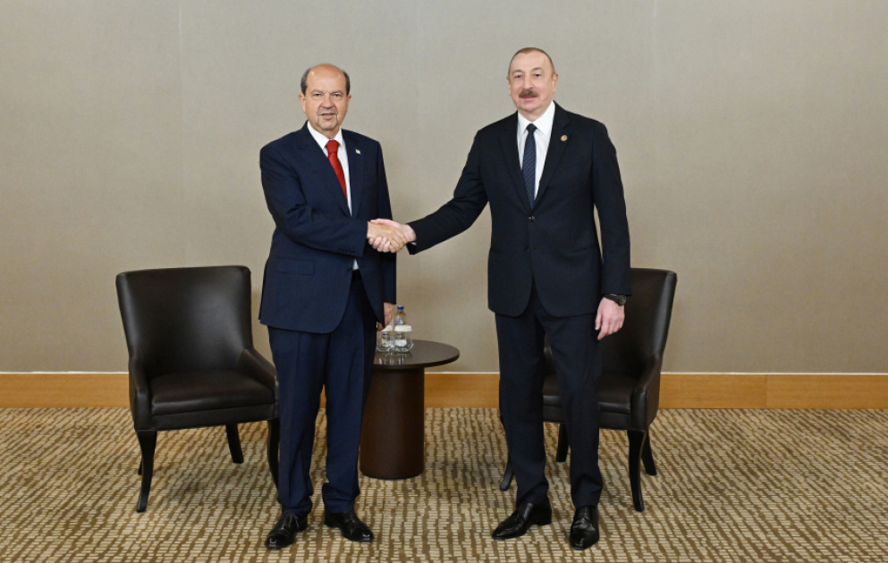 President Ilham Aliyev met with President of Northern Cyprus Ersin Tatar in Antalya