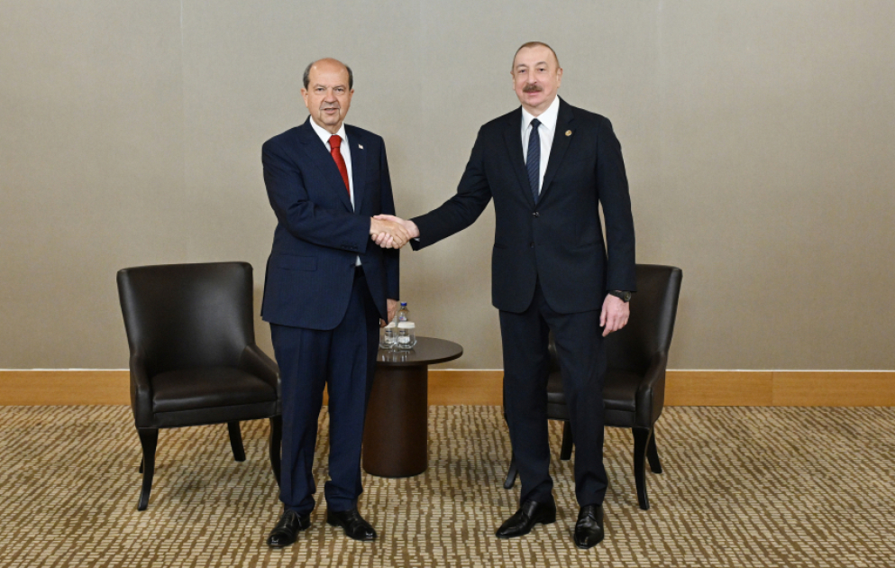 Präsident Ilham Aliyev trifft Nordzyperns Präsident Ersin Tatar in Antalya