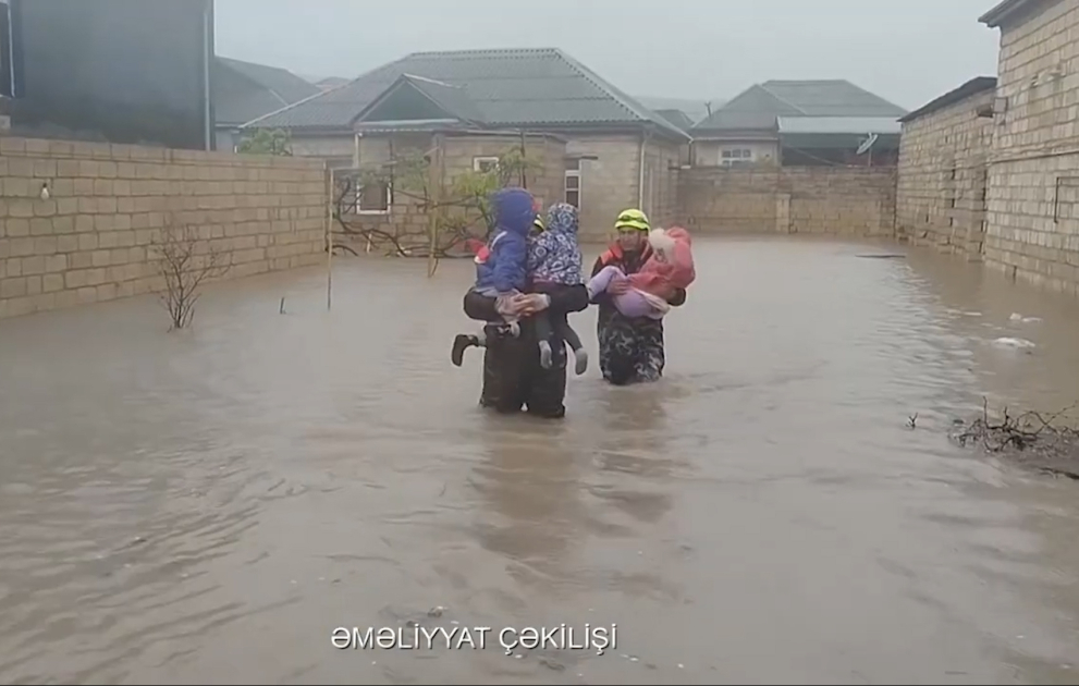 Yağışın yaratdığı fəsadlar aradan qaldırılır
