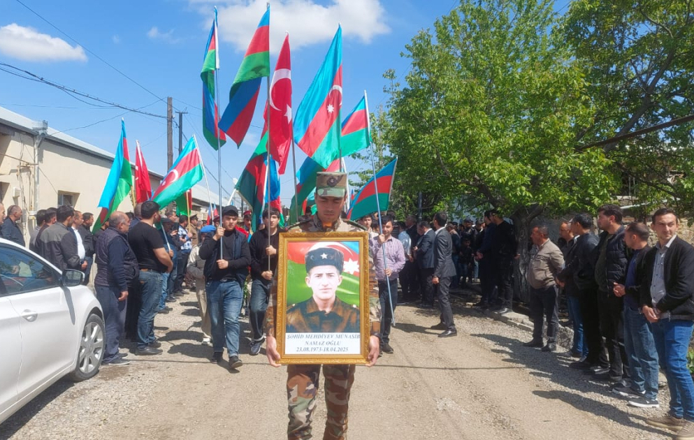 В Самухе преданы земле останки считавшегося пропавшим без вести в Первой Карабахской войне шехида Мунасиба Мехдиева