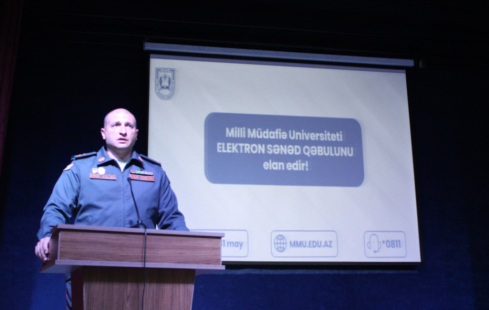 Şərurda Milli Müdafiə Universitetinin xüsusi təyinatlı təhsil müəssisələrinə qəbulun təşviqi aparılıb