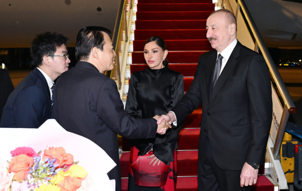 Azərbaycan Prezidenti İlham Əliyev Çin Xalq Respublikasına dövlət səfərinə gəlib