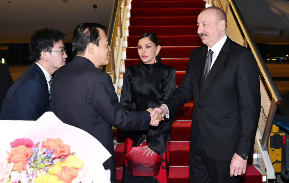 President of Azerbaijan Ilham Aliyev arrived in China for state visit