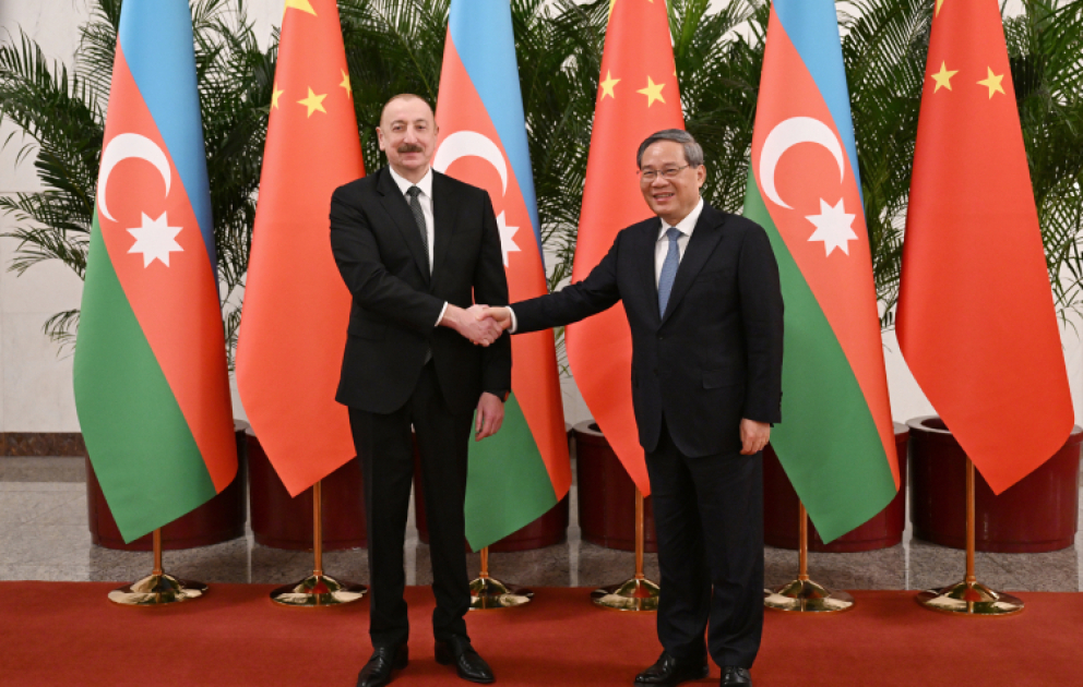Rencontre du président azerbaïdjanais avec le Premier ministre chinois
