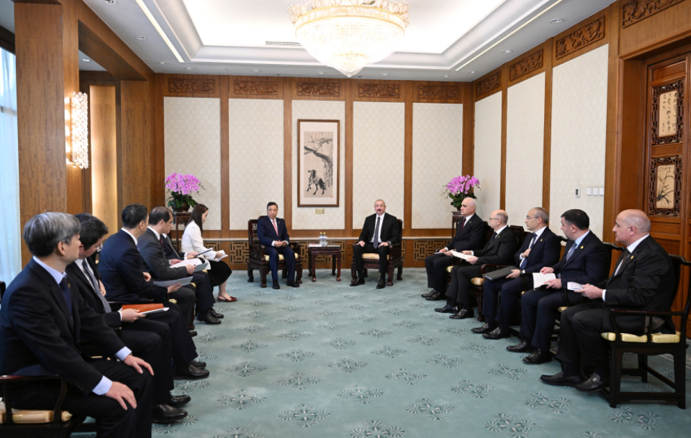 Le président azerbaïdjanais rencontre le président de la société China Energy Engineering Corporation Limited