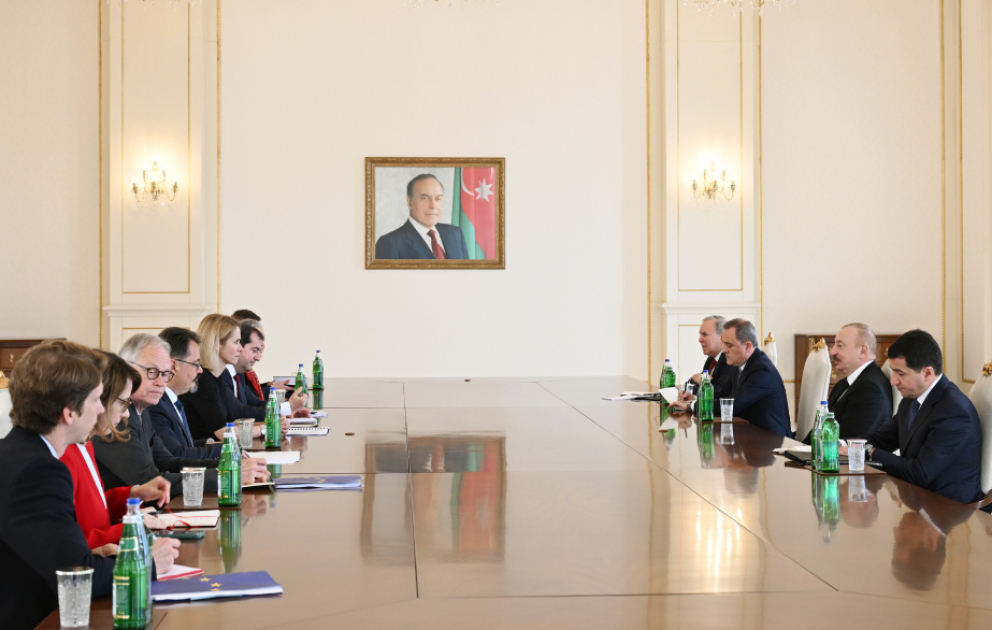 Президент Ильхам Алиев принял верховного представителя Европейского Союза, вице-президента Европейской комиссии Каю Каллас