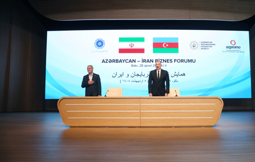 Baku hosted Azerbaijan-Iran business forum
President of Azerbaijan Ilham Aliyev and President of Iran Masoud Pezeshkian attended the event