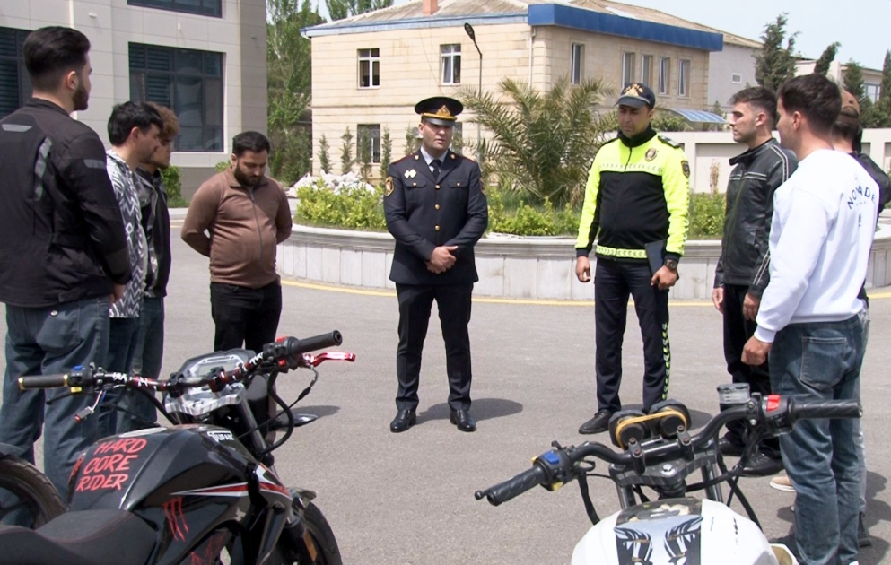 Sumqayıtda səsboğuculara qəsdən müdaxilə edən moped və motosiklet sürücüləri saxlanılıblar