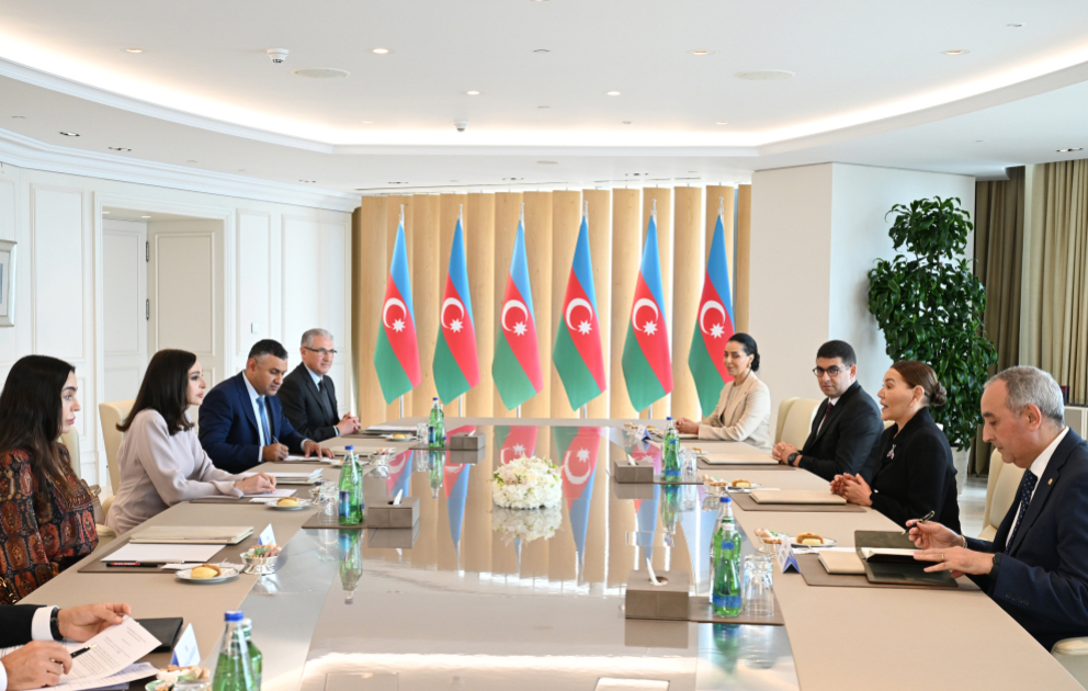 La première vice-présidente azerbaïdjanaise Mehriban Aliyeva rencontre SAR la princesse Lalla Hasnaa du Maroc