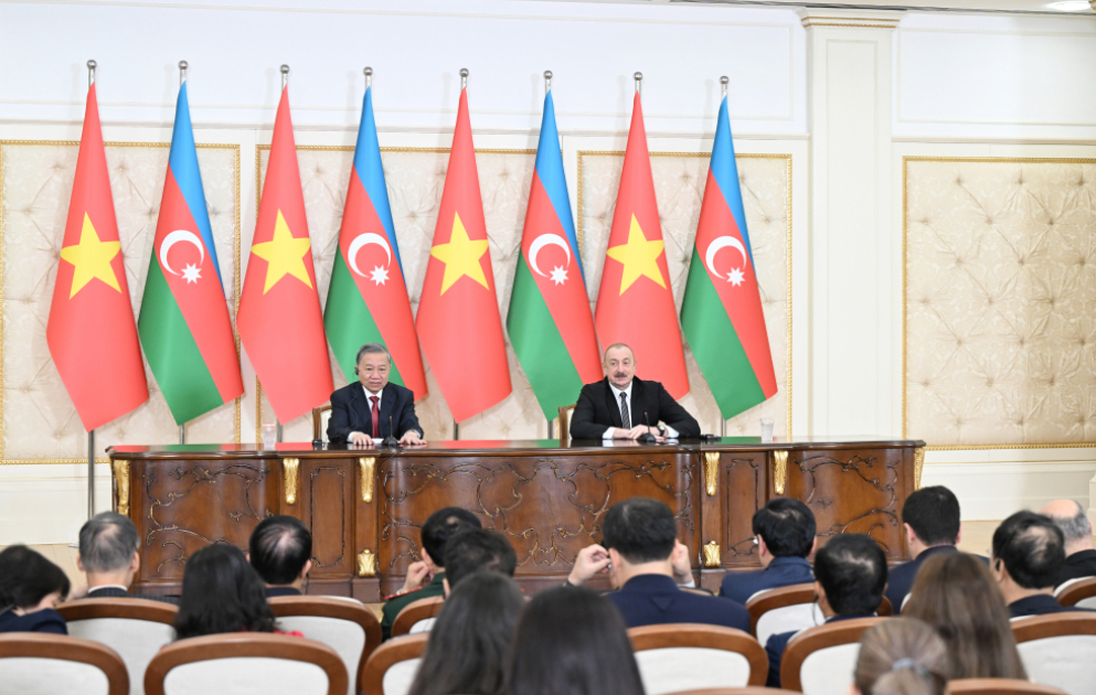 Leaders of Azerbaijan and Vietnam made press statements