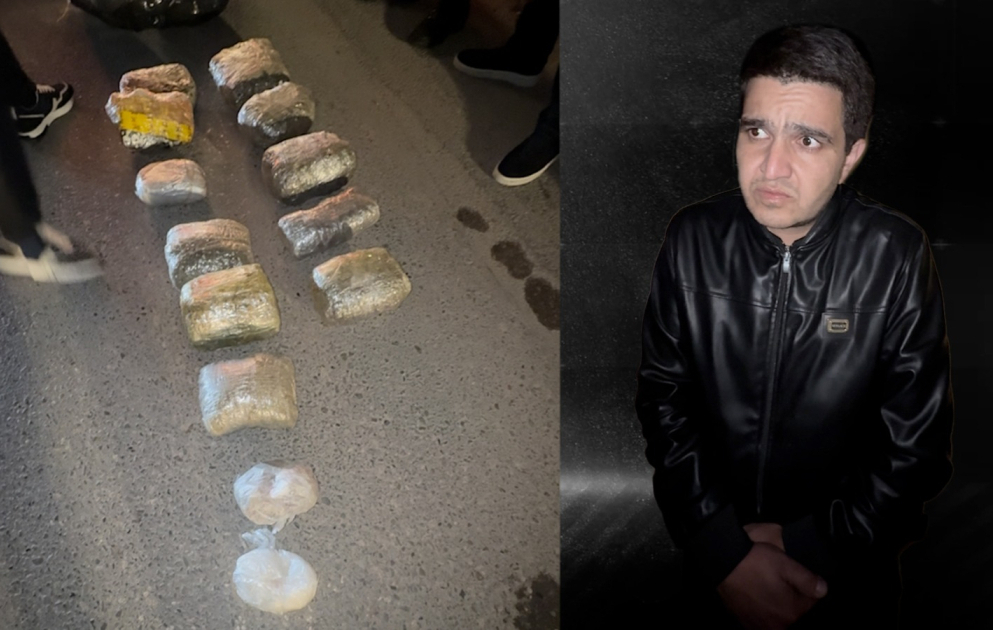 Abşeronda avtomobildə 19 kiloqram narkotik vasitə aşkarlanıb