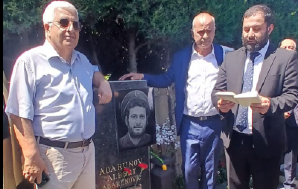 Milli Qəhrəman Albert Aqarunovun xatirəsi yad edilib