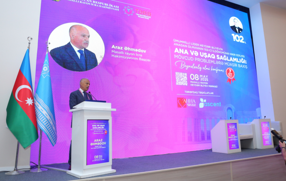 Masallıda keçirilən beynəlxalq elmi konfransda ana və uşaq sağlamlığı mövzusunda təcrübə mübadiləsi aparılıb