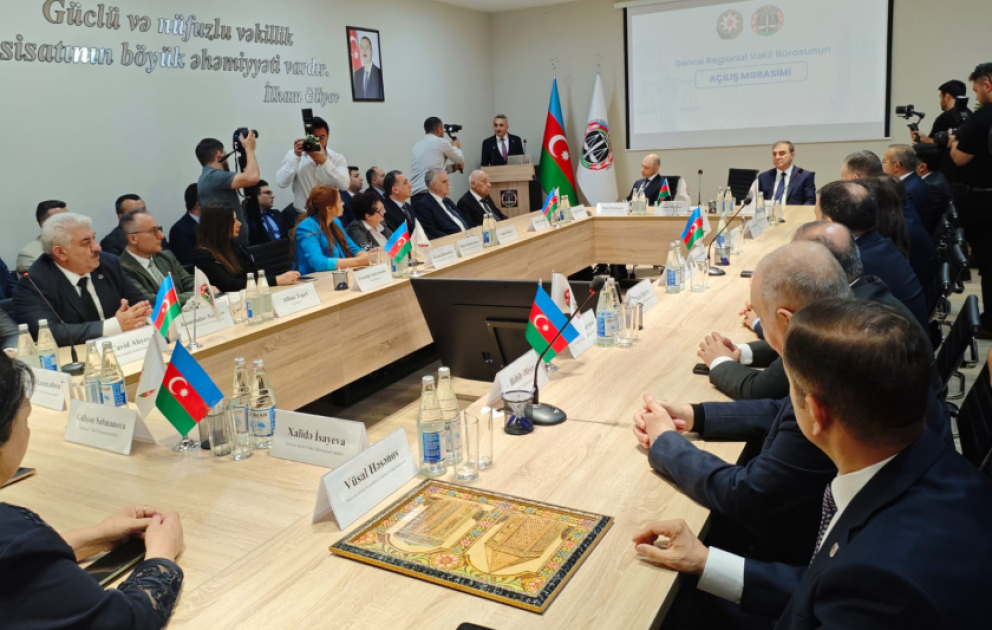 Gəncə Regional Vəkil Bürosunun yeni inzibati binası istifadəyə verilib