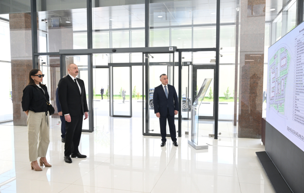 Le président Ilham Aliyev et son épouse Mehriban Aliyeva participent à l’inauguration du Centre de soins et de santé de Choucha