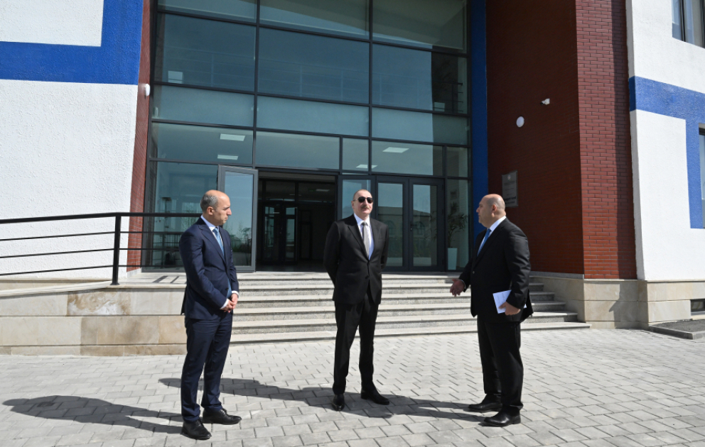 President Ilham Aliyev attended inauguration of Kangarli village secondary school in Aghdam