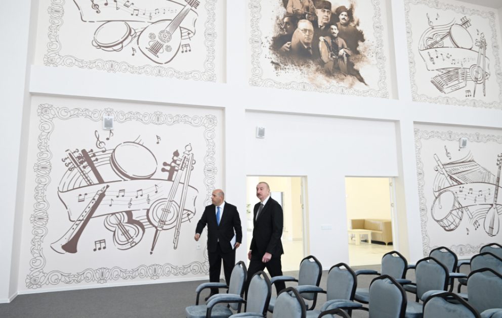 President Ilham Aliyev examined conditions at club-community center in Aghdam’s Kangarli village