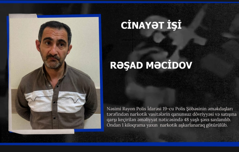 Paytaxtda narkokuryerliyə cəlb olunan şəxs saxlanılıb