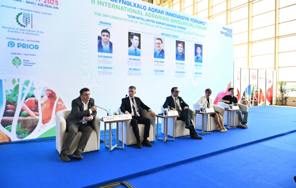 2-ci Beynəlxalq Aqrar İnnovasiya Forumunda “Süni intellektin aqrar sahədə tətbiqi" mövzusunda konfrans keçirilib