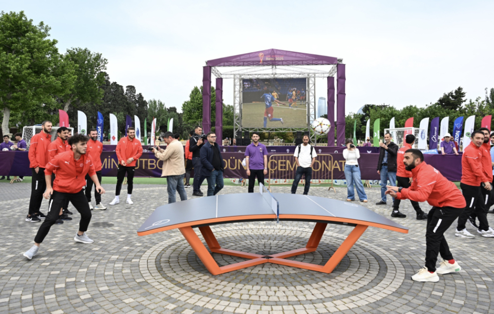 Dünya çempionatı ilə əlaqədar Dənizkənarı Bulvarda "Fan Zona" təşkil olunub