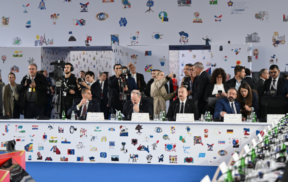 President Ilham Aliyev participated in first plenary session of the 6th European Political Community Summit