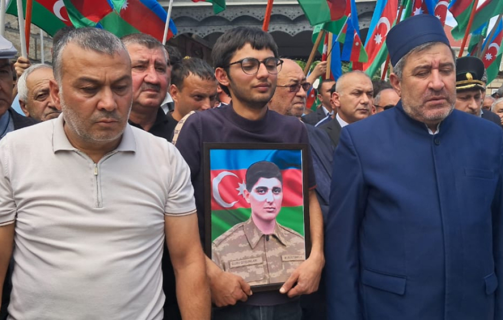 В Агджабеди преданы земле останки шехида Первой Карабахской войны