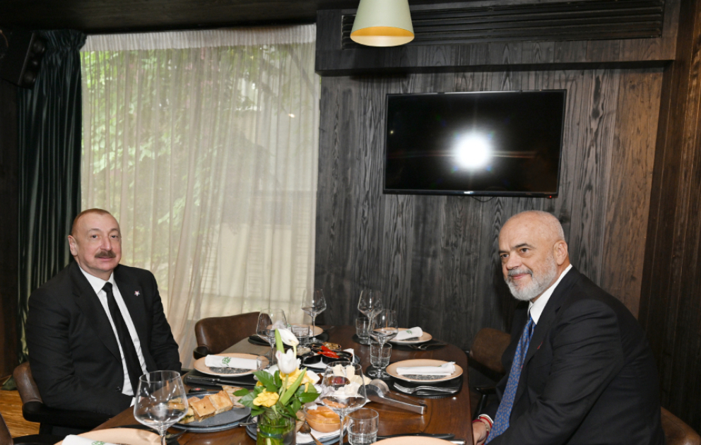 President of Azerbaijan Ilham Aliyev and Prime Minister of Albania held meeting over working luncheon