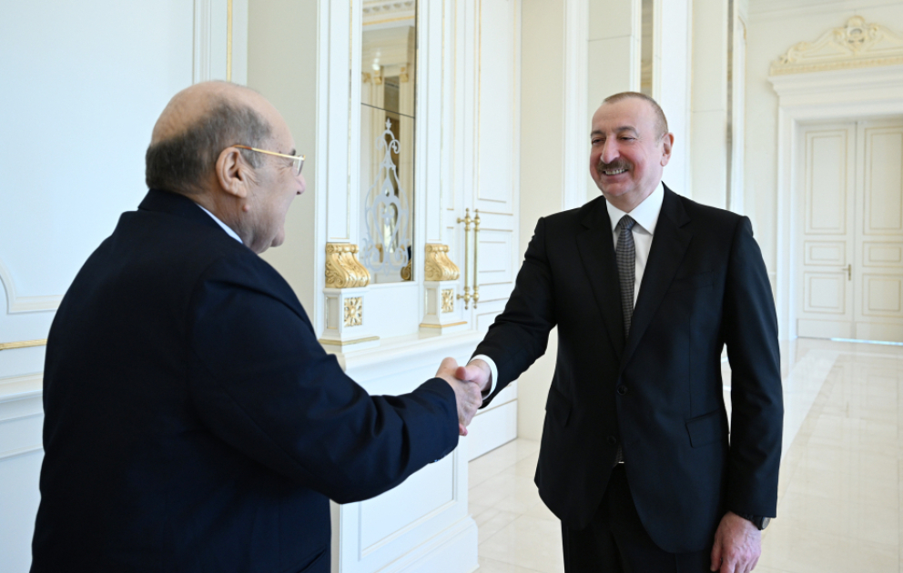 Президент Ильхам Алиев принял председателя Сената Египта