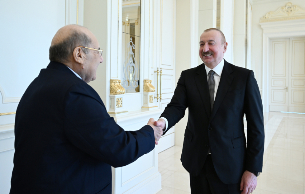 President Ilham Aliyev received Speaker of Egyptian Senate