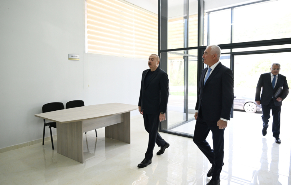 Prezident İlham Əliyev Laçın rayonunun Bəylik kəndinin açılışında iştirak edib