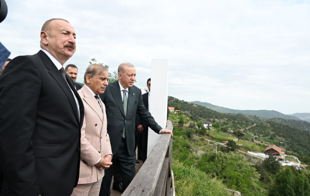 Azərbaycan və Türkiyə prezidentləri, Pakistanın Baş naziri Laçın şəhərində seyrəngahda olublar