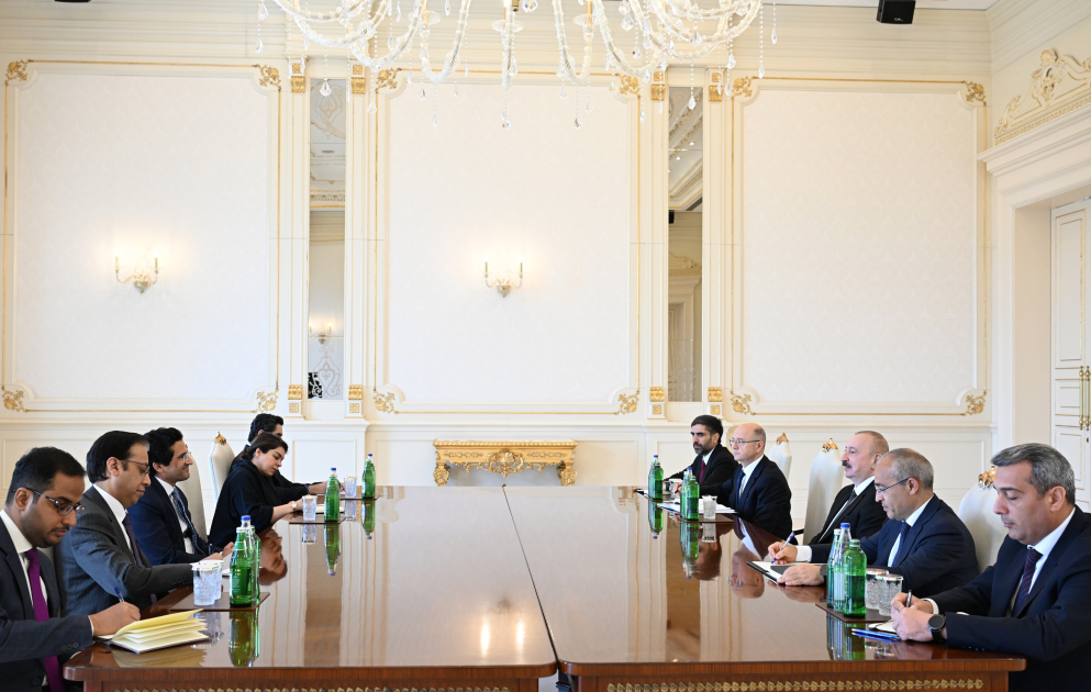 President Ilham Aliyev received Pakistan's Minister for Petroleum