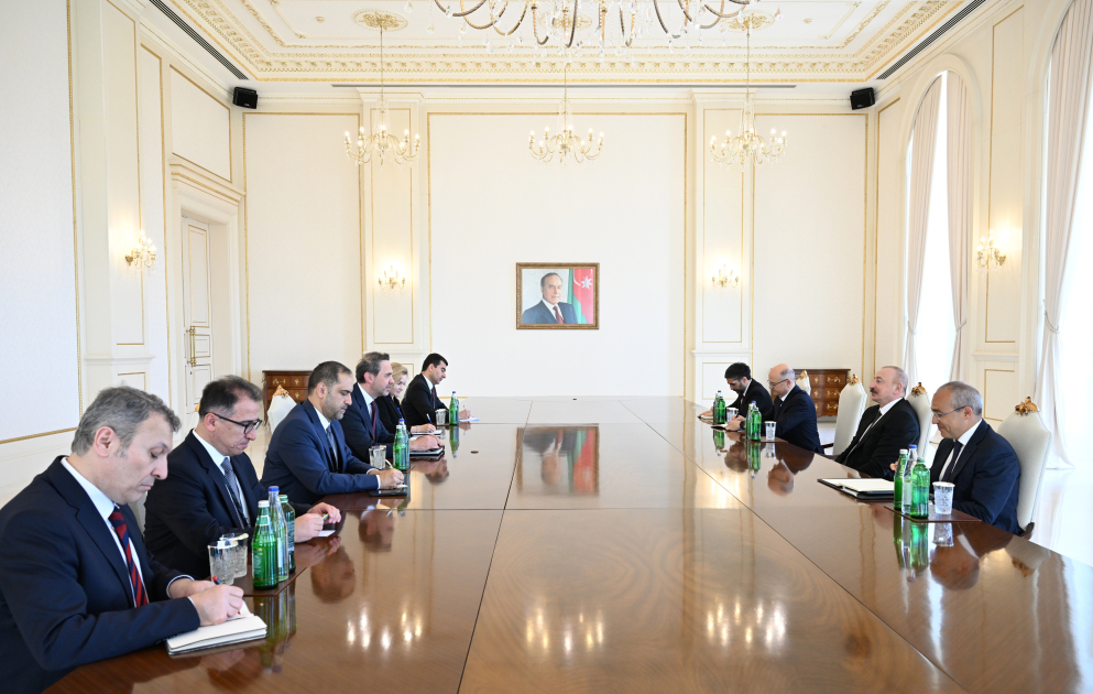 Präsident Ilham Aliyev empfängt türkischen Minister für Energie und natürliche Ressourcen