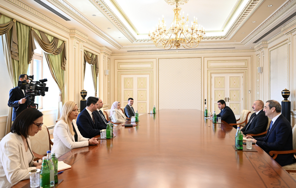 President of Azerbaijan Ilham Aliyev received President of Assembly of North Macedonia