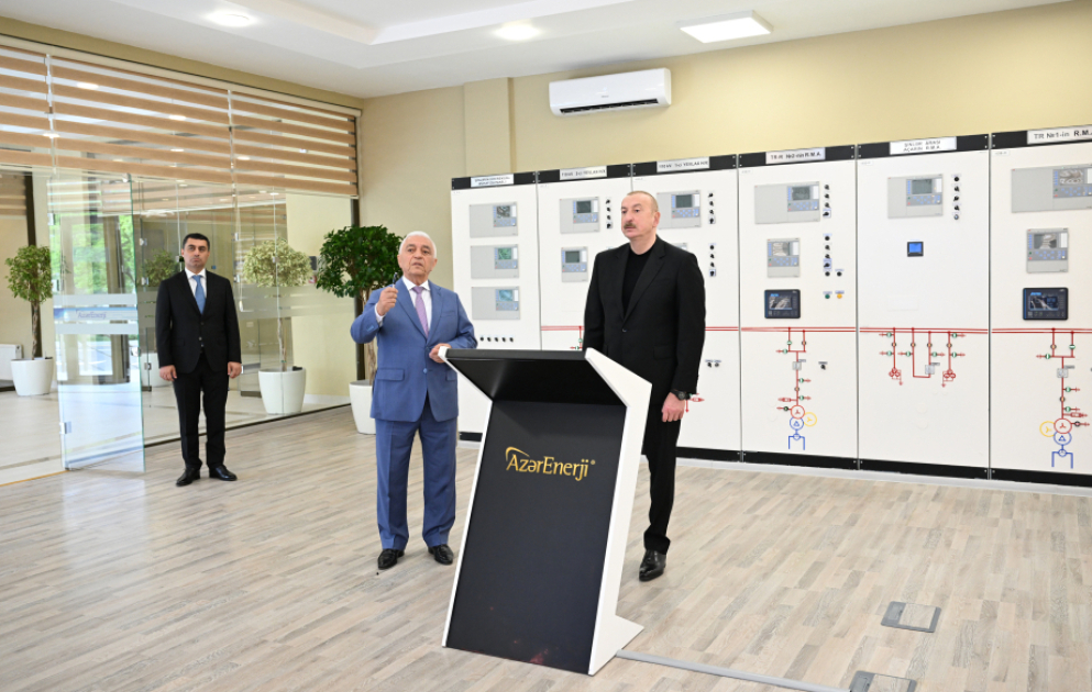 Inauguration de la sous-station de jonction « Yevlakh » et du Centre régional de formation et de laboratoires