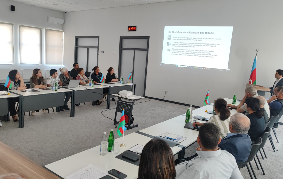 Laçında ev təsərrüfatlarında alternativ enerjinin iqtisadi səmərəliliyi mövzusunda təlim təşkil olunub