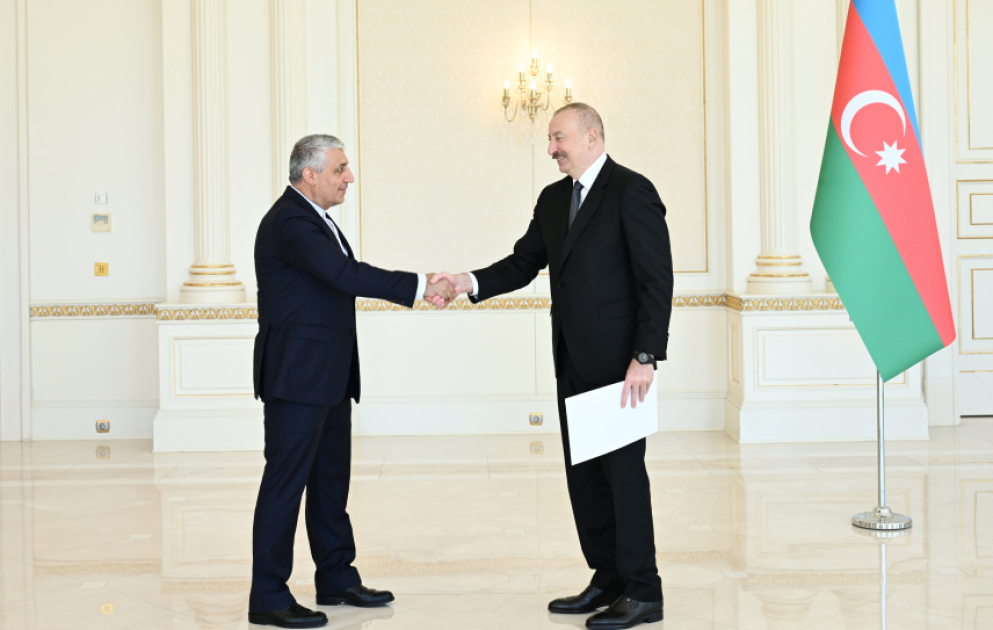 President Ilham Aliyev received credentials of incoming ambassador of Iran